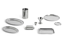 HAY Serveerschaal Essential Steel Oval Dish Large Stainless Steel
