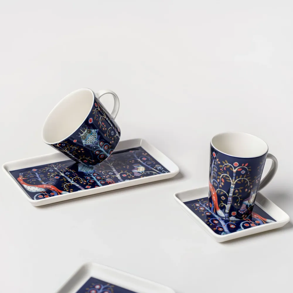 Iittala Serveerschaal Taika Vierkant Blauw (12 x 12 cm) Best