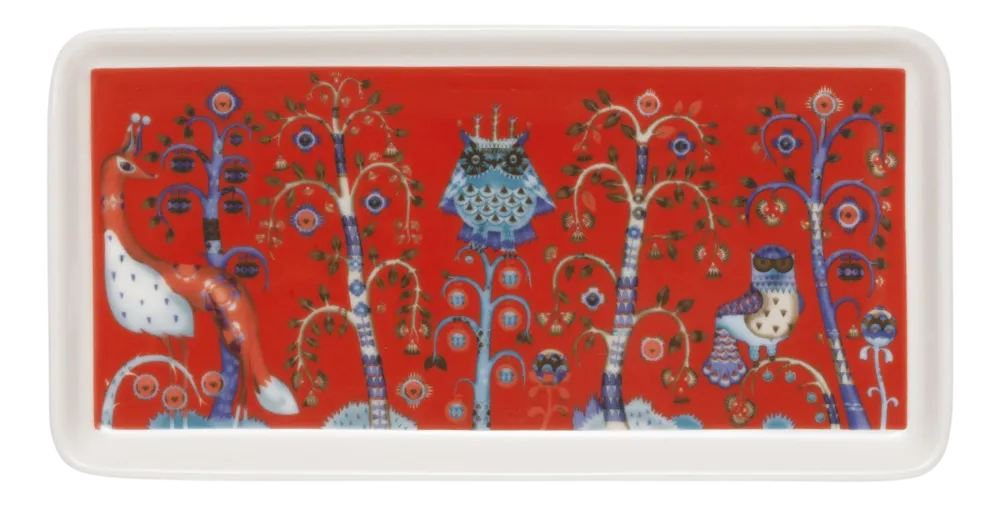 Iittala Serveerschaal Taika Rechthoek Rood (12 x 24 cm) Hot