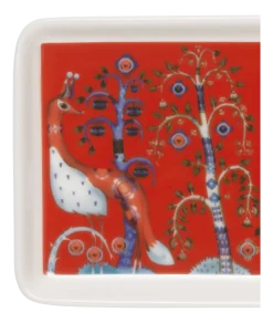 Iittala Serveerschaal Taika Rechthoek Rood (12 x 24 cm) Hot