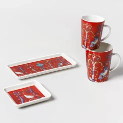Iittala Serveerschaal Taika Rechthoek Rood (12 x 24 cm) Hot
