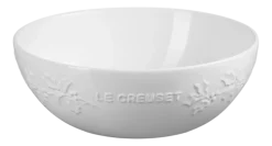 Le Creuset Serveerschaal Winter Holly Collection White 25 cm Clearance