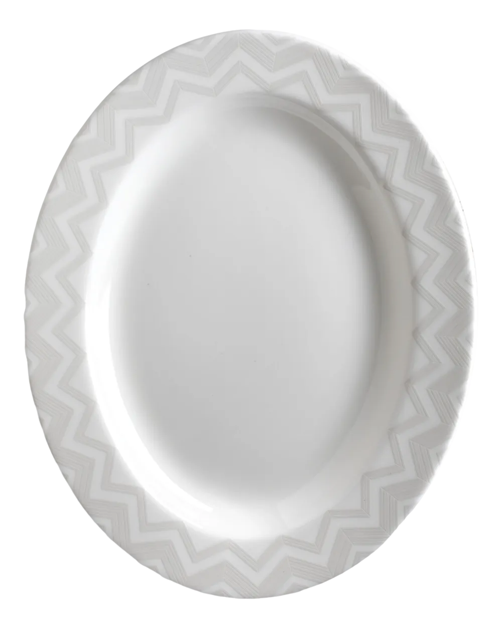 Missoni Serveerschaal Zig Zag White Oval Dish 36 cm