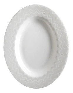 Missoni Serveerschaal Zig Zag White Pickle Dish 23 cm New