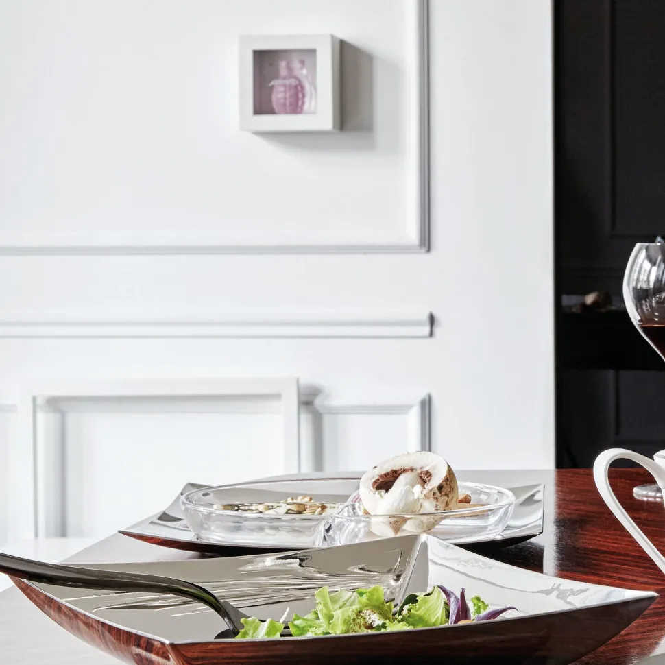 Serveerschaal Sambonet Linea Q Silverplated 28 x 28 cm