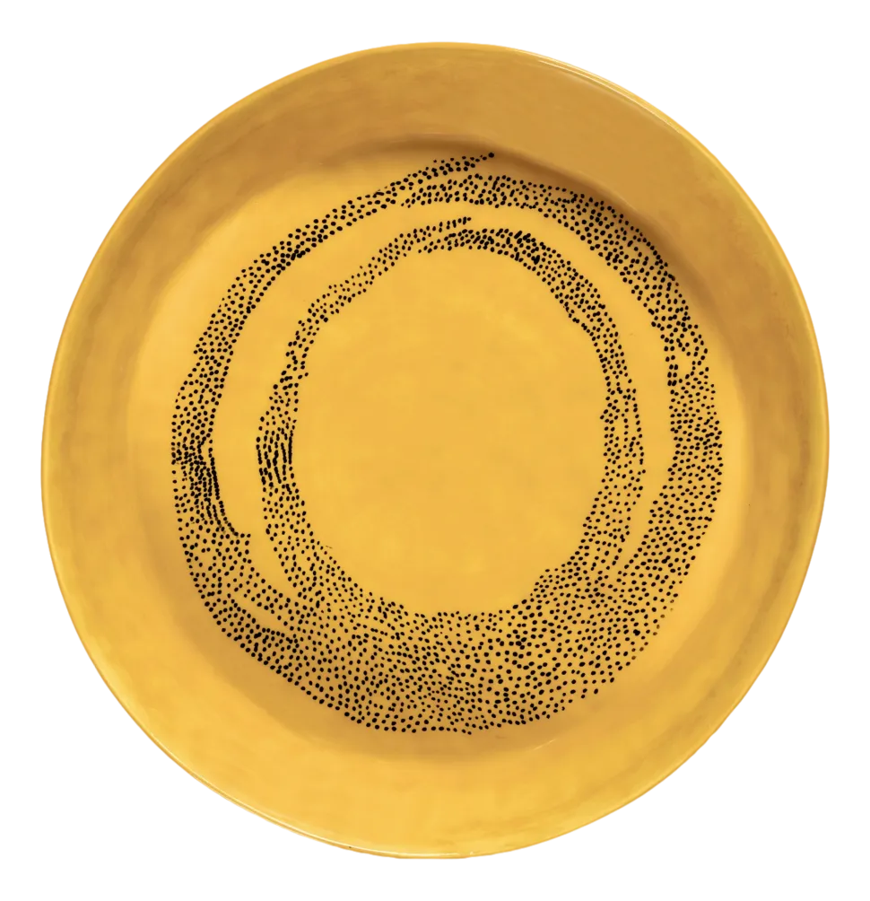 Serveerschaal Serax Feast Tableware By Ottolenghi Yellow Black S 30 x 29,5 x 6 cm
