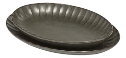 Serveerschaal Serax Inku Tableware Green M 22 x 15,4 x 2,7 cm