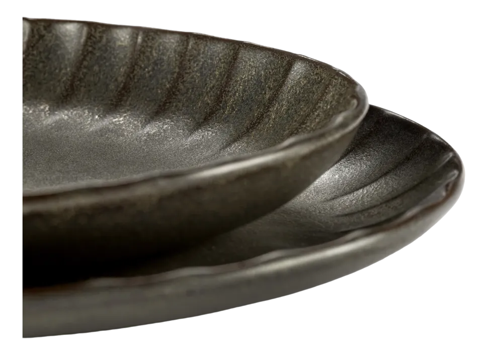 Serveerschaal Serax Inku Tableware Green M 22 x 15,4 x 2,7 cm
