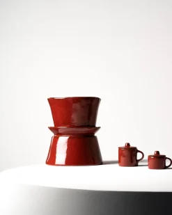 Serveerschaal Serax La Mère Tableware By Marie Michielssen Venetian Red 19 x 19 x 22 cm
