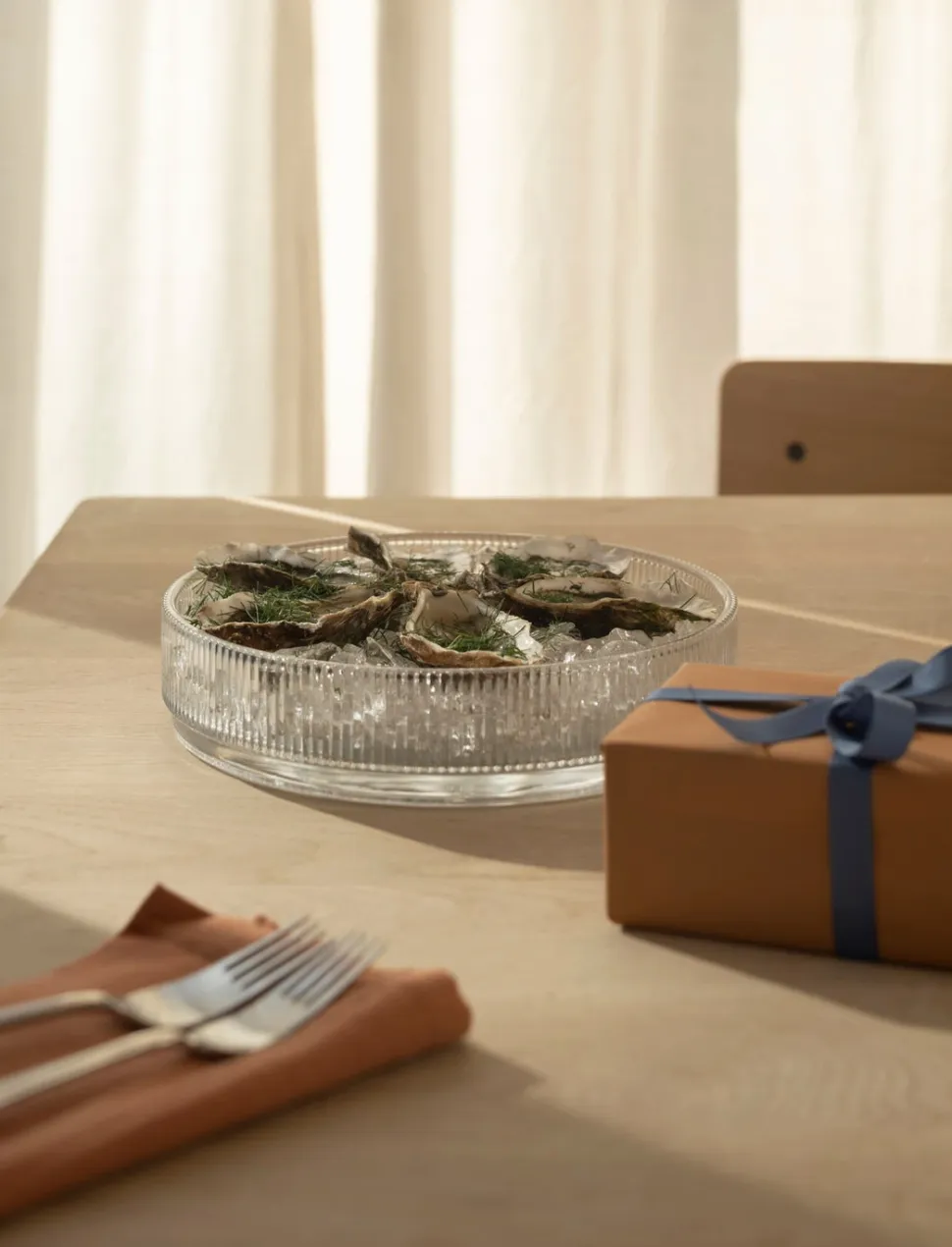 Serveerschaal Stelton Pilastro Clear 23 cm