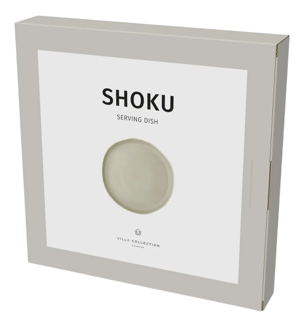 Serveerschaal Villa Collection Shoku Soft Beige 28 cm