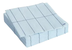 HAY Servet Pattern Napkins Cocktail Light Blue And Blue Grid (Set van 20) New