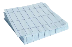 HAY Servet Pattern Napkins Dinner Light Blue And Blue Grid (Set van 20) New