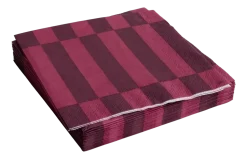 Servet HAY Pattern Napkins Dinner Bordeaux And Wine (Set van 20)