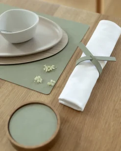 Servethouder Lind DNA Loop Nupo Dark Green/Olive Green (Set van 4)