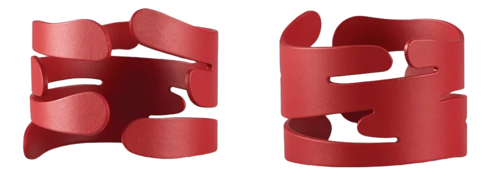 Servetring Alessi Barkring Red (Set van 2)
