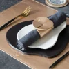 Servetring Dutchdeluxes Leather Pearly Rose (Set van 4)