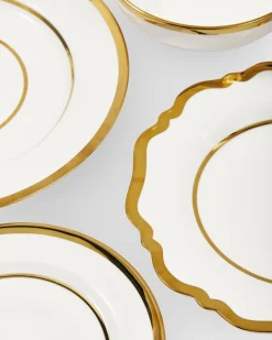 Serviesset POLSPOTTEN Golden Finds White (Set van 4)