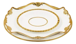 POLSPOTTEN Serviesset Golden Finds White (Set van 3) Best