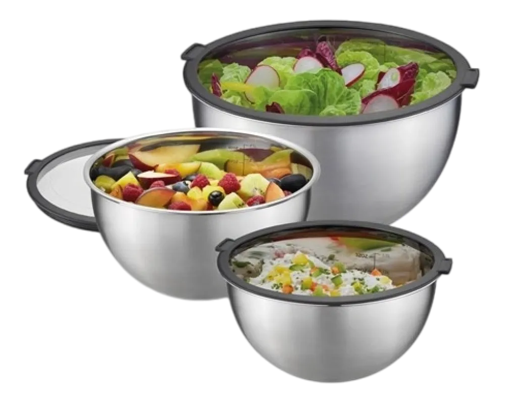 Gefu Set Kommen Moni Zilver (3-Delig)