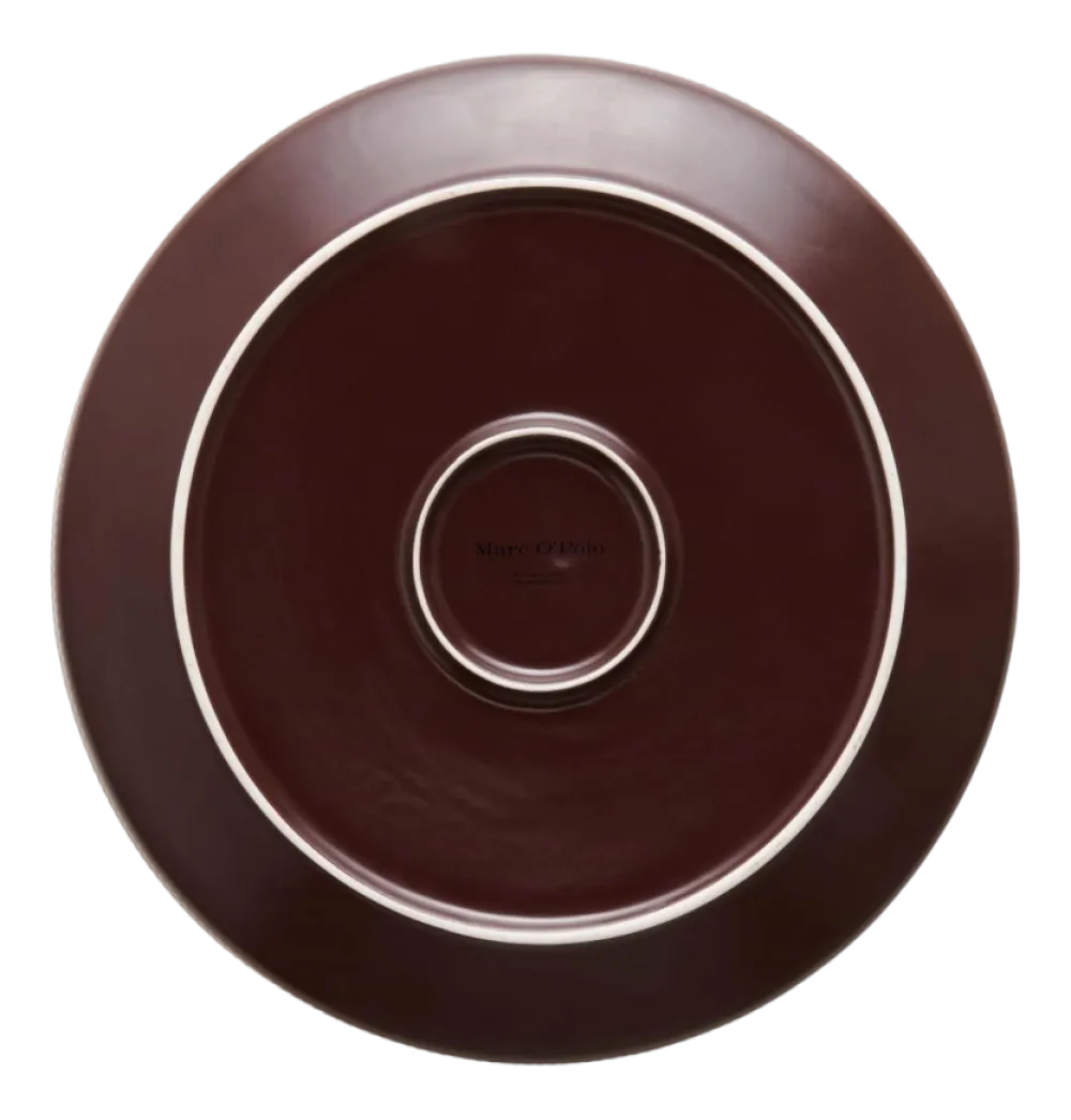 Marc O'Polo Side Plate Moments Earth Brown 17 cm (Set van 4) Online