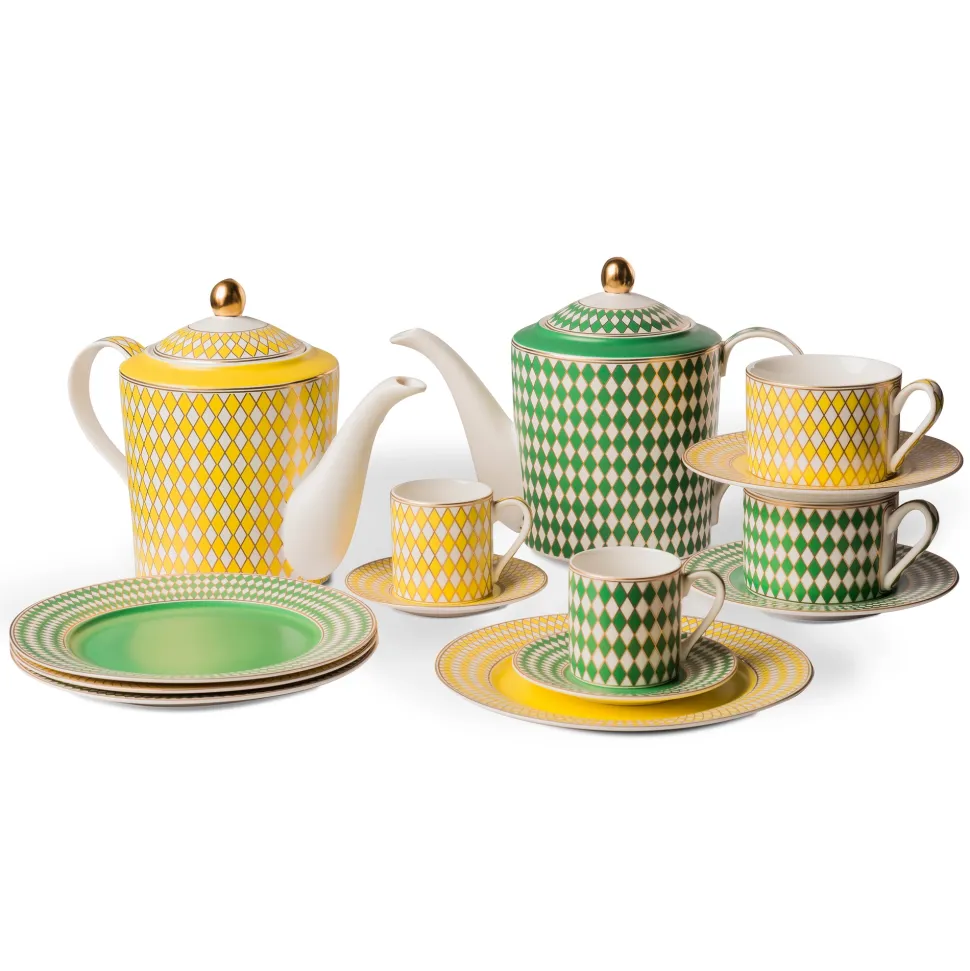 Side Plate POLSPOTTEN Chess (Set van 4)