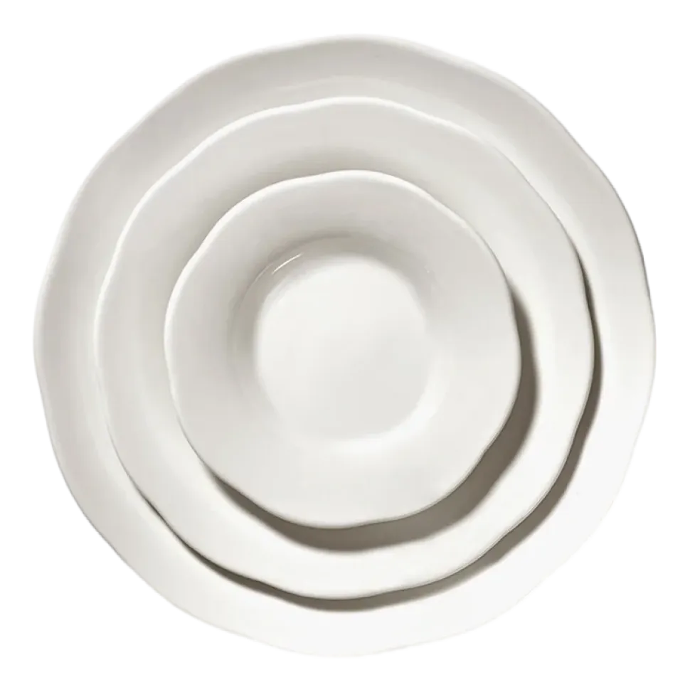 Side Plate Serax High M White Silhouette 15 cm