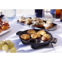 Slakkenpan Staub Specialities Zwart 14 cm