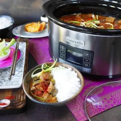 Crockpot Slowcooker 5.6L Time Select Hot