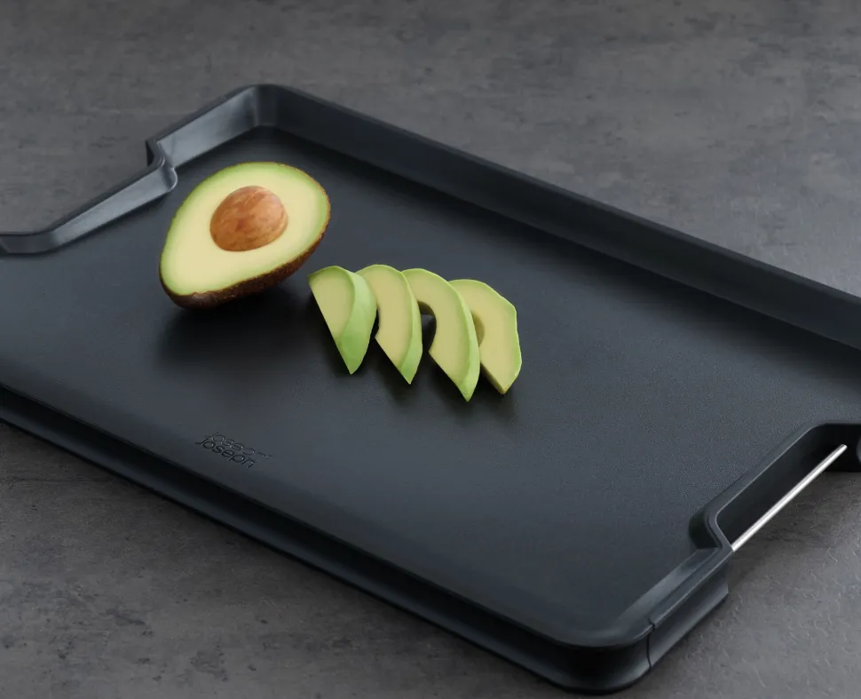Snijplank Joseph Joseph Cut&Carve Plus Groot Zwart