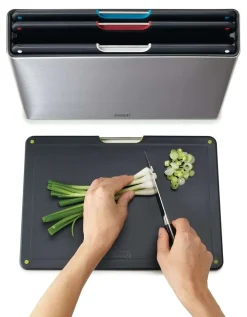 Joseph Joseph Snijplank Folio Steel Zilver (4-Delig)