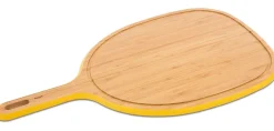 Pebbly Snijplank Met Handvat en Sapgeul Large Yellow 57x31 cm Clearance