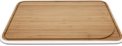 Snijplank Pebbly Met Sapgeul Medium White 35x25 cm