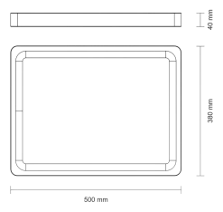 Tramontina Snijplank Churrasco Bruin 50 x 38 x 4 cm Clearance
