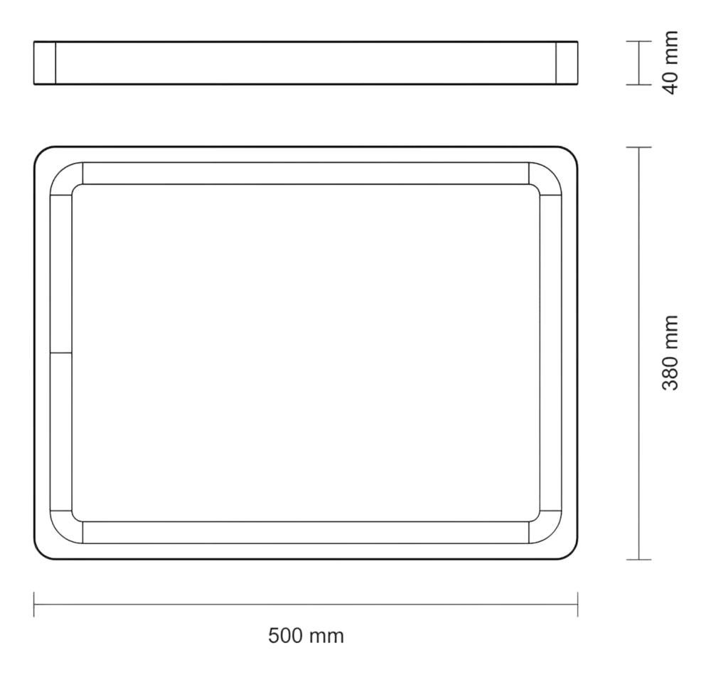 Tramontina Snijplank Churrasco Bruin 50 x 38 x 4 cm Clearance