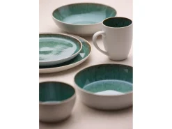 Bitz Soepkom Gastro White / Green 18 cm (Set van 6) Clearance