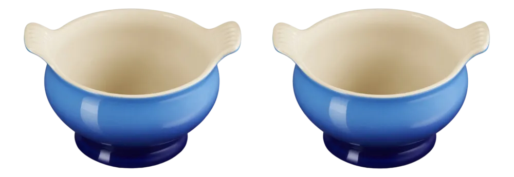 Le Creuset Soepkom Heritage Azure (Set van 2) Outlet