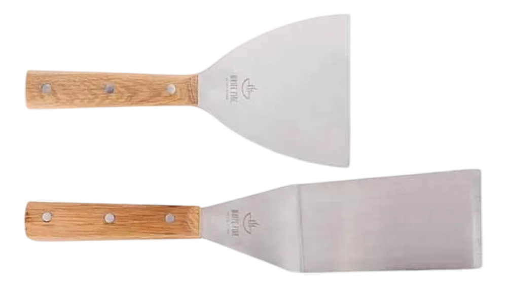 White Fire Spatelset Eiken Handvat (Set van 2) Clearance