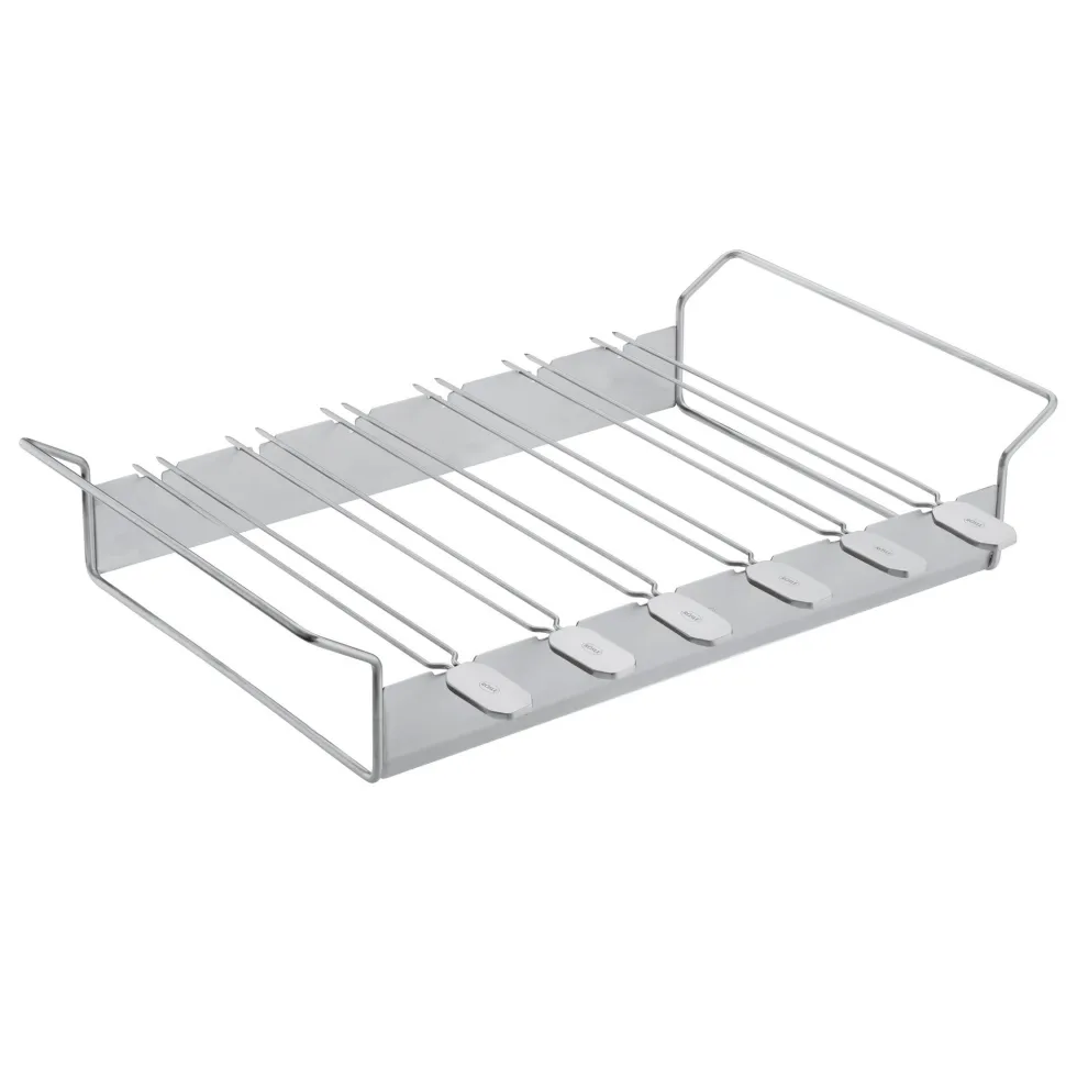 Spiezen Rosle Spiezen met Houder Zilver (6-Delig)