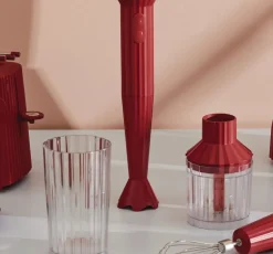 Alessi Staafmixer 4-Delige Set Plisse White Sale
