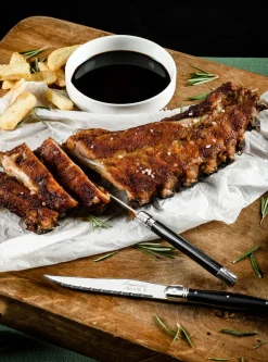 Laguiole Style de Vie Steakmes Premium Line Zwart (6-Delig) New