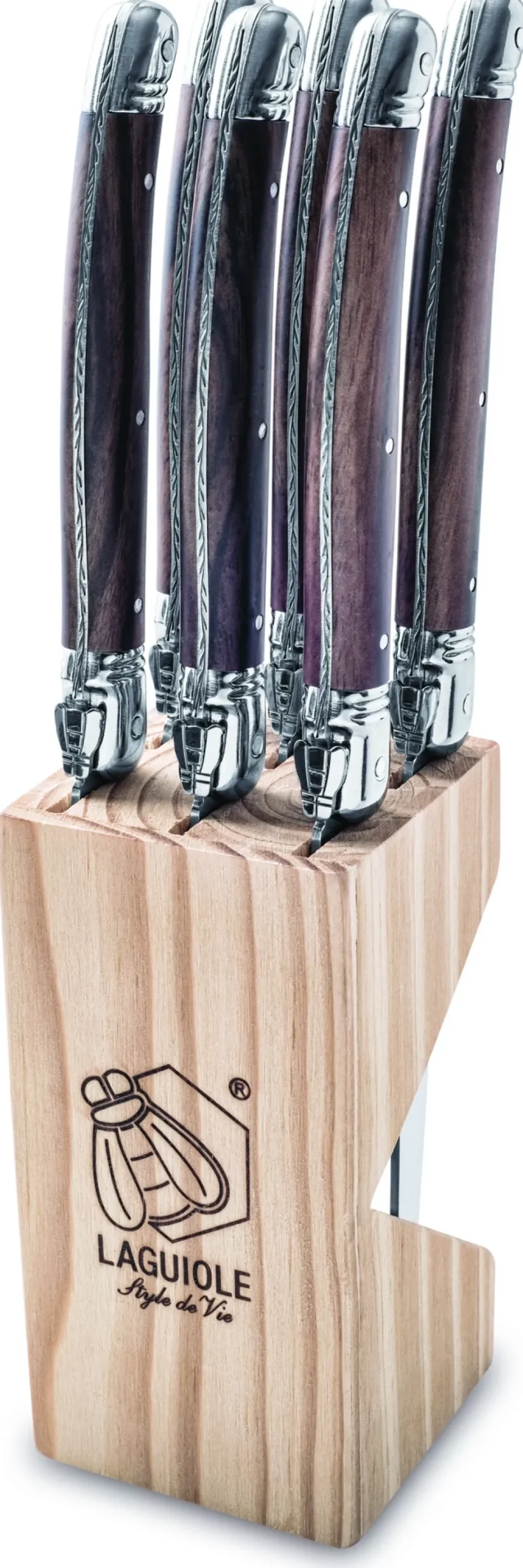 Steakmes Laguiole Style de Vie Premium Line Dark Wood ABS (6-Delig)