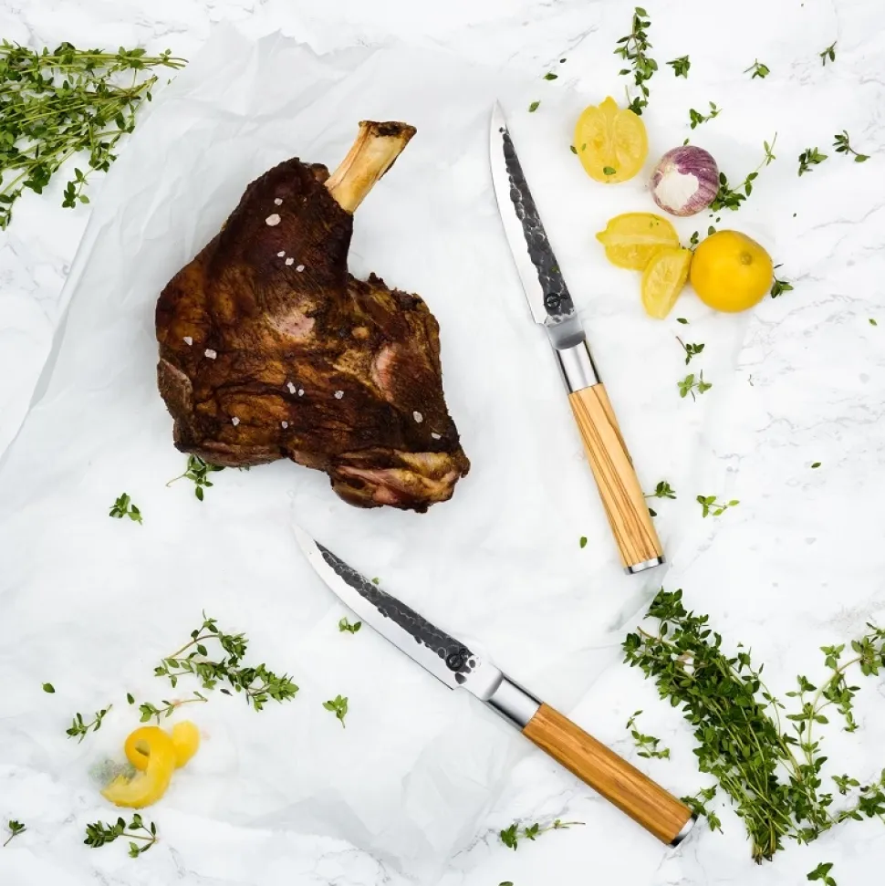 Steakmessen Forged Olive 11,5 cm (4-Delig)