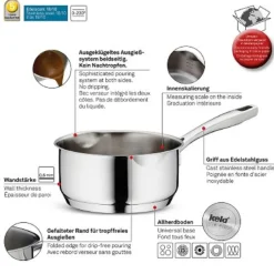 Steelpan Kela Flavoria Zilver (Set van 3)