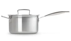 Steelpan Le Creuset Magnetik Inox met Deksel 18 cm