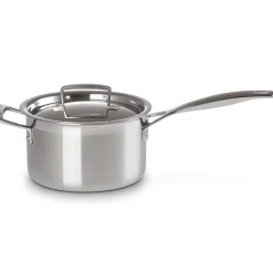 Steelpan Le Creuset Magnetik Inox met Deksel 18 cm