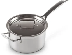 Steelpan Le Creuset Magnetik Inox met Deksel 18 cm