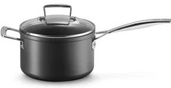 Steelpan Le Creuset Met Anti-aanbaklaag + Deksel Zwart 18 cm