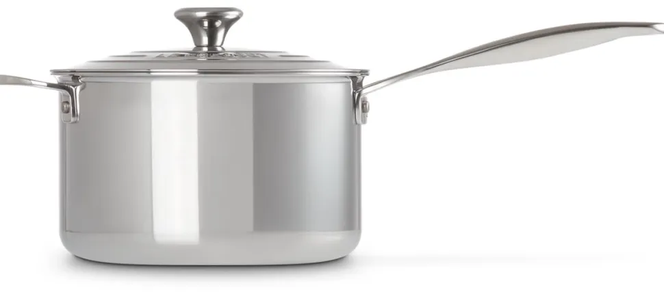 Steelpan Le Creuset RVS Plus + Extra Handvat 20 cm