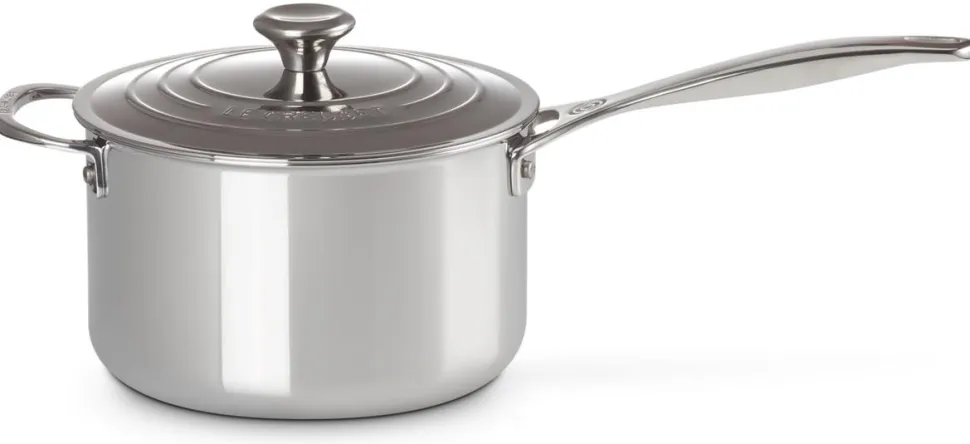 Steelpan Le Creuset RVS Plus + Extra Handvat 20 cm